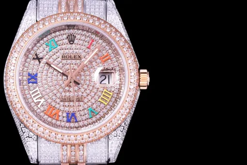Fake Rolex Datejust 126300 41mm Colorful Roman Numerals