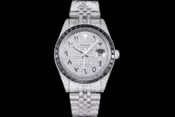 Rolex Super Clone Datejust 126300 41mm Dial Arabic Bezel Black