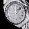 Super Clone Rolex Datejust 126300 41mm Dial Arabic Bezel Black