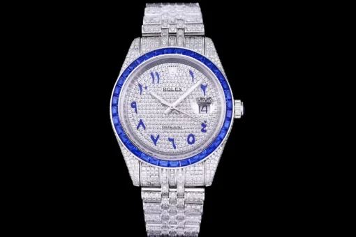 Rolex Super Clone Datejust 126300 41mm Dial Arabic Bezel Blue