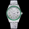 Rolex Super Clone Datejust 126300 41mm Dial Arabic Bezel Green