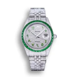 Replica Rolex Datejust 126300 41mm Dial Arabic Bezel Green