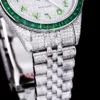 Best Fake Rolex Datejust 126300 41mm Dial Arabic Bezel Green