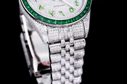 Best Fake Rolex Datejust 126300 41mm Dial Arabic Bezel Green