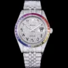 Rolex Super Clone Datejust 126300 41mm Dial Arabic Bezel Rainbow