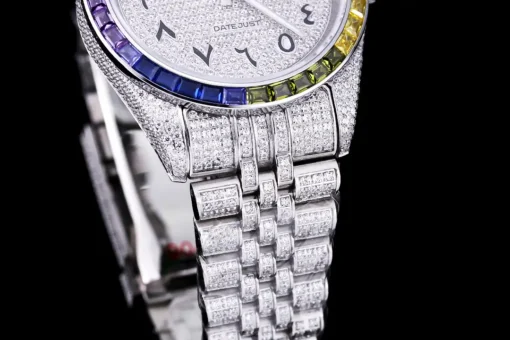 Best Fake Rolex Datejust 126300 41mm Dial Arabic Bezel Rainbow