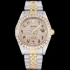 Rolex Super Clone Datejust 126300 41mm Dial Arabic Yellow Gold