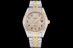 Rolex Super Clone Datejust 126300 41mm Dial Arabic Yellow Gold