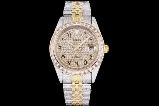 Rolex Super Clone Datejust 126300 41mm Dial Arabic Yellow Gold