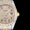 Fake Rolex Datejust 126300 41mm Dial Arabic Yellow Gold