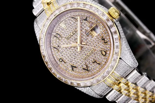 Super Clone Rolex Datejust 126300 41mm Dial Arabic Yellow Gold