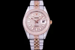 Rolex Super Clone Datejust 126300 41mm Dial Full-Diamond