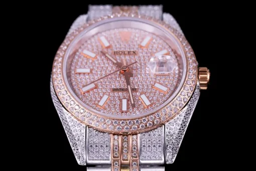 Rolex Replica Datejust 126300 41mm Dial Full-Diamond