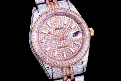 Super Clone Rolex Datejust 126300 41mm Dial Full-Diamond