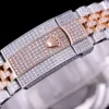 Rolex Clone Datejust 126300 41mm Dial Full-Diamond