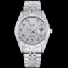 Rolex Super Clone Datejust 126300 41mm Dial Full-Diamond Arabic