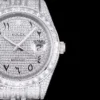 Fake Rolex Datejust 126300 41mm Dial Full-Diamond Arabic