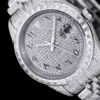Super Clone Rolex Datejust 126300 41mm Dial Full-Diamond Arabic