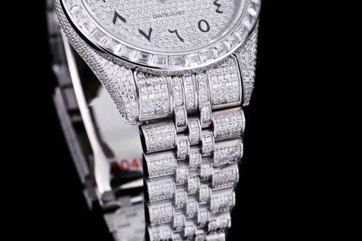 Best Fake Rolex Datejust 126300 41mm Dial Full-Diamond Arabic