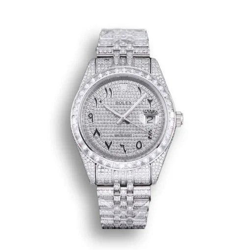 Replica Rolex Datejust 126300 41mm Dial Full-Diamond Arabic