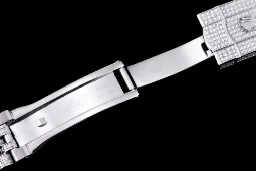 Rolex Clone Watches Datejust 126300 41mm Dial Full-Diamond Arabic
