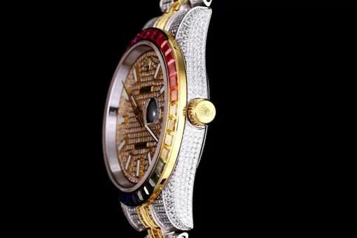 Best Replica Rolex Datejust 126300 41mm Dial Full-Diamond Rainbow