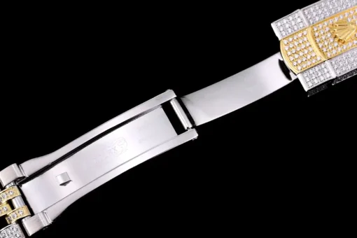 Rolex Clone Watches Datejust 126300 41mm Dial Full-Diamond Rainbow