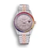 Replica Rolex Datejust 126300 41mm Dial Full-Diamond Rainbow Bezel