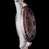 Best Rolex Replica Datejust 126300 41mm Dial Full-Diamond Rainbow Bezel