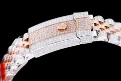 Rolex Clone Watches Datejust 126300 41mm Dial Full-Diamond Rainbow Bezel