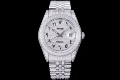 Rolex Super Clone Datejust 126300 41mm Diamond Dial Arabic