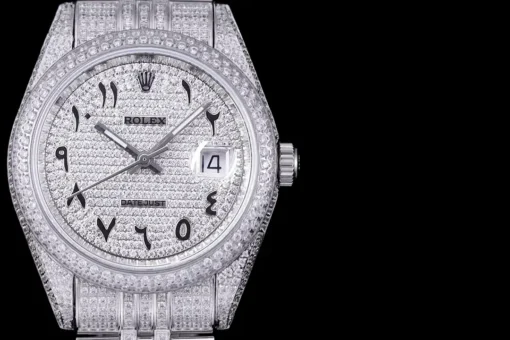 Fake Rolex Datejust 126300 41mm Diamond Dial Arabic