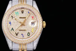 Fake Rolex Datejust 126300 41mm Diamond Dial Arabic Numerals