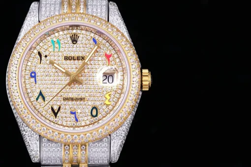 Fake Rolex Datejust 126300 41mm Diamond Dial Arabic Numerals