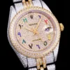 Super Clone Rolex Datejust 126300 41mm Diamond Dial Arabic Numerals