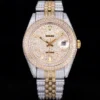 Rolex Super Clone Datejust 126300 41mm Diamond Dial Diamond Baton Markers
