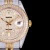 Fake Rolex Datejust 126300 41mm Diamond Dial Diamond Baton Markers