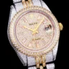 Super Clone Rolex Datejust 126300 41mm Diamond Dial Diamond Baton Markers