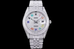 Rolex Super Clone Datejust 126300 41mm Diamond Dial Roman