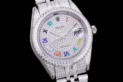 Super Clone Rolex Datejust 126300 41mm Diamond Dial Roman