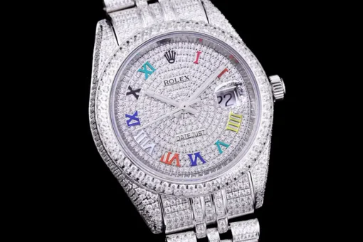 Super Clone Rolex Datejust 126300 41mm Diamond Dial Roman