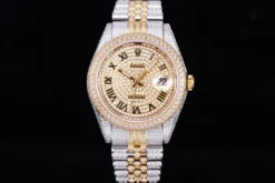 Rolex Super Clone Datejust 126300 41mm Diamond Dial Roman Numerals