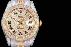 Fake Rolex Datejust 126300 41mm Diamond Dial Roman Numerals