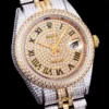 Super Clone Rolex Datejust 126300 41mm Diamond Dial Roman Numerals