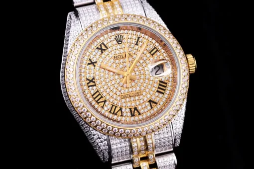 Super Clone Rolex Datejust 126300 41mm Diamond Dial Roman Numerals