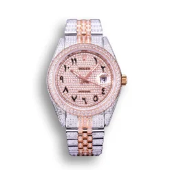 Replica Rolex Datejust 126300 41mm Full-Diamond Arabic Dial