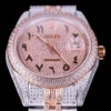 Rolex Replica Datejust 126300 41mm Full-Diamond Arabic Dial