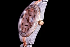 Best Fake Rolex Datejust 126300 41mm Full-Diamond Arabic Dial