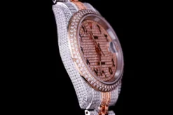 Best Replica Rolex Datejust 126300 41mm Full-Diamond Arabic Dial