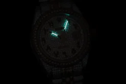 Rolex Clone Watches Datejust 126300 41mm Full-Diamond Arabic Dial